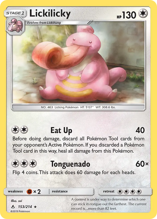 Lickilicky 153 Unbroken Bonds Pokesingles