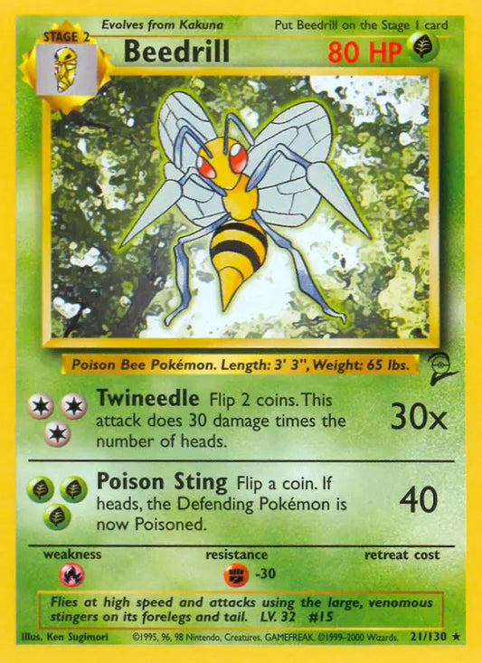 Beedrill 21 Base Set 2 Pokesingles