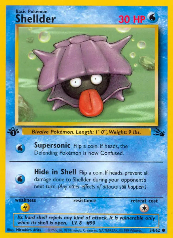 Shellder 54 Fossil Pokesingles