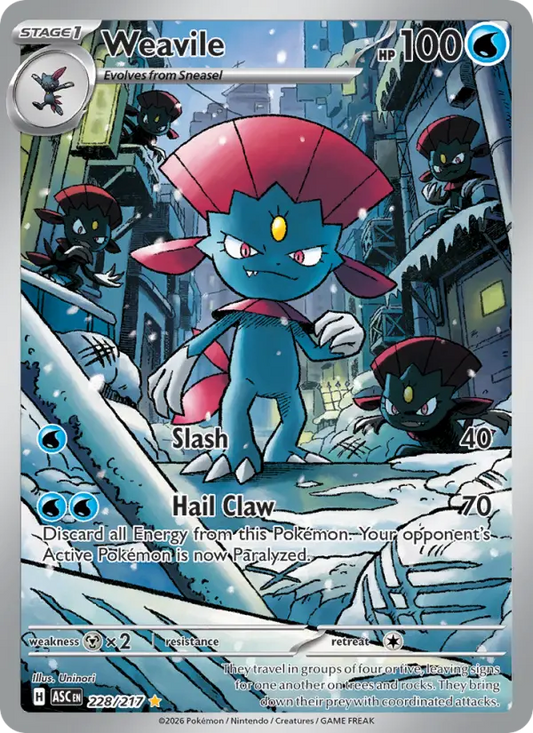 Weavile 228 Ascended Heroes Pokesingles