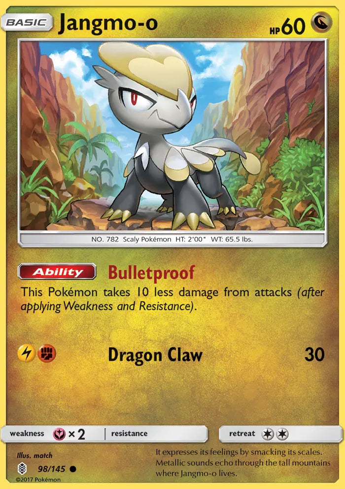 Jangmo-o 98 Guardians Rising Pokesingles