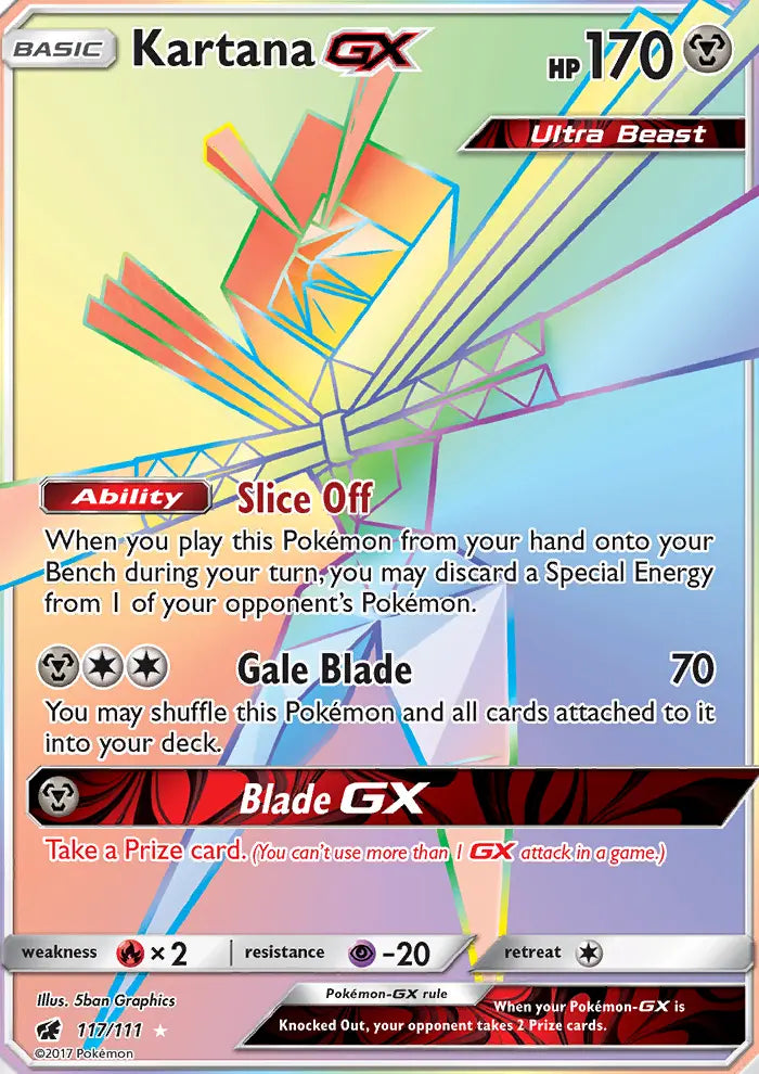 Kartana GX 117 Crimson Invasion Pokesingles