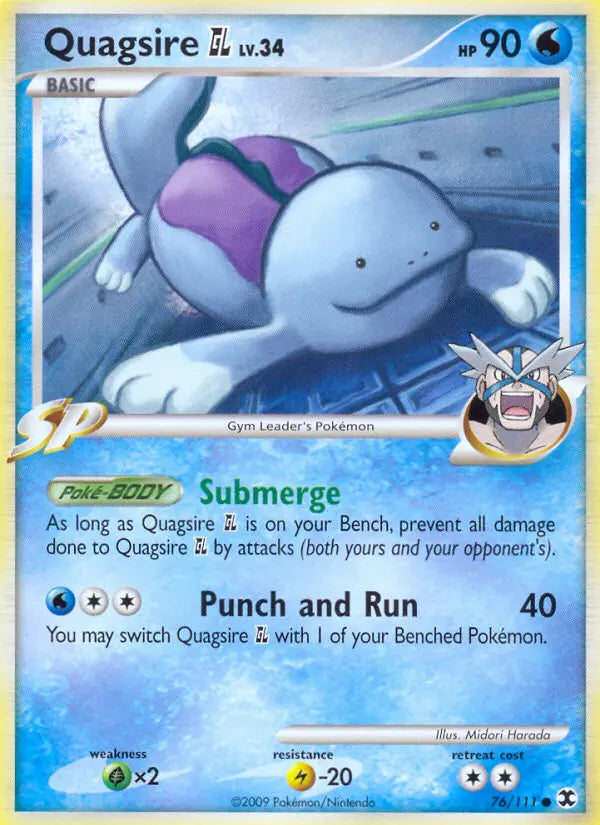 Quagsire GL 76 Rising Rivals Pokesingles