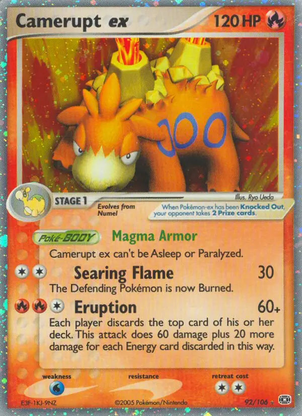 Camerupt ex 92 Emerald Pokesingles