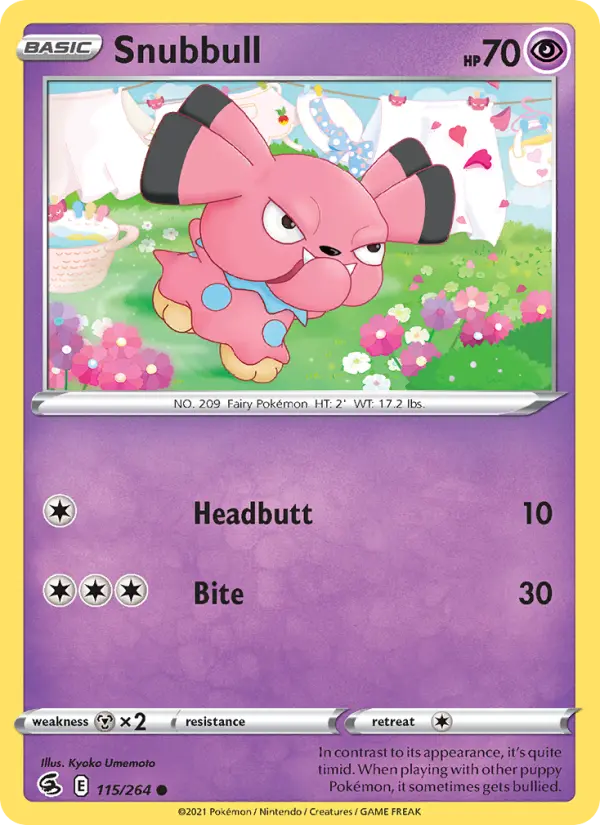 Snubbull 115 Fusion Strike Pokesingles