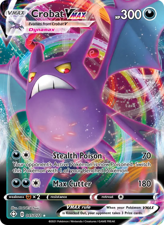 Crobat VMAX 45 Shining Fates Pokesingles