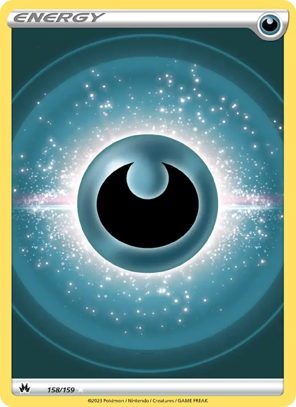 Darkness Energy 158 Crown Zenith Pokesingles