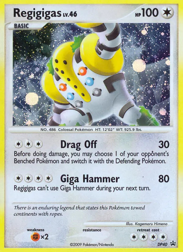 Regigigas DP40 DP Black Star Promos Pokesingles