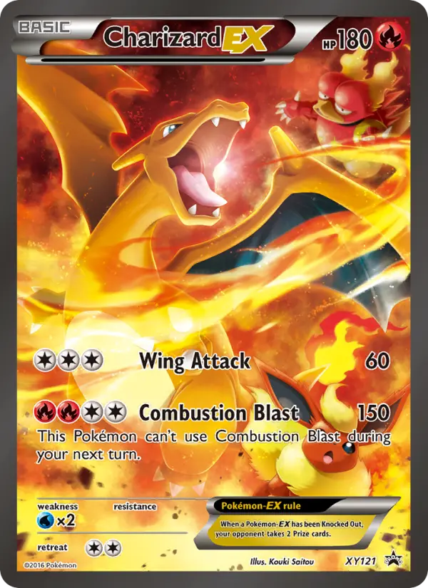 Charizard EX XY121 XY Black Star Promos Pokesingles
