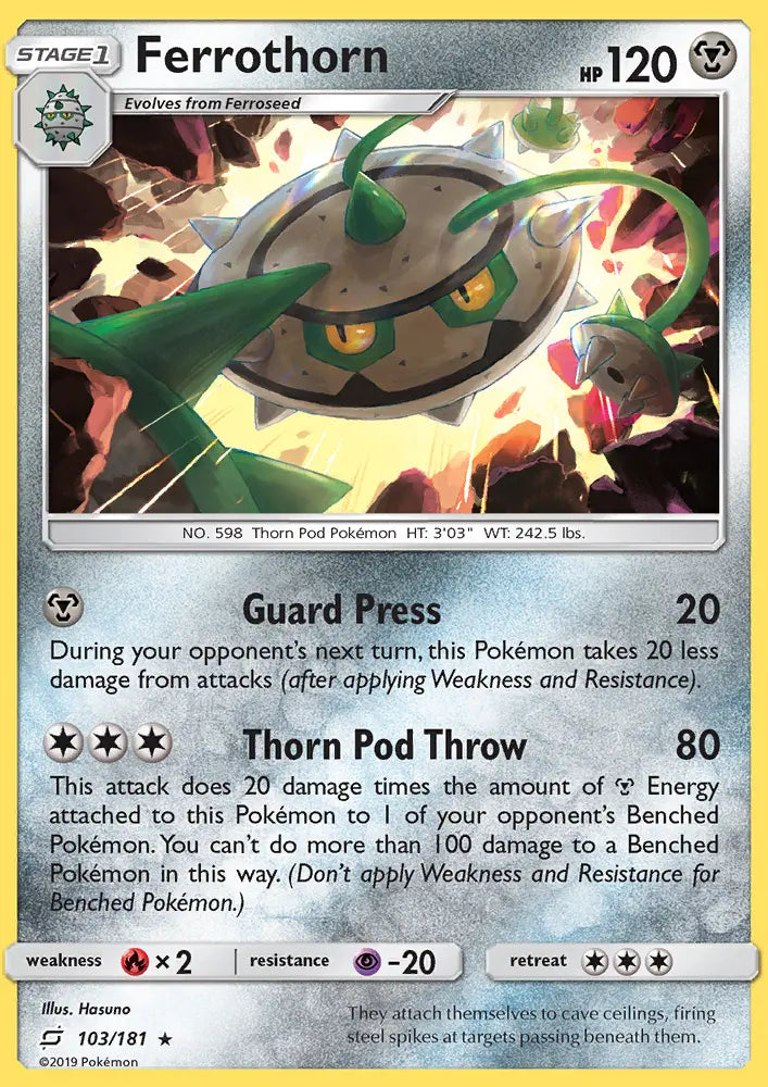 Ferrothorn 103 Team Up Pokesingles