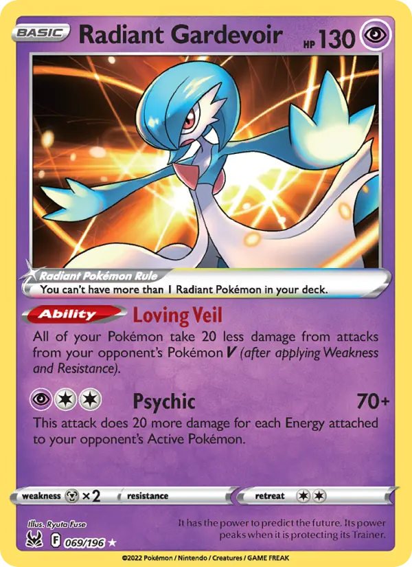 Radiant Gardevoir 69 Lost Origin Pokesingles