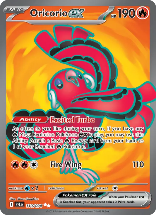 Oricorio ex 110 Phantasmal Flames Pokesingles