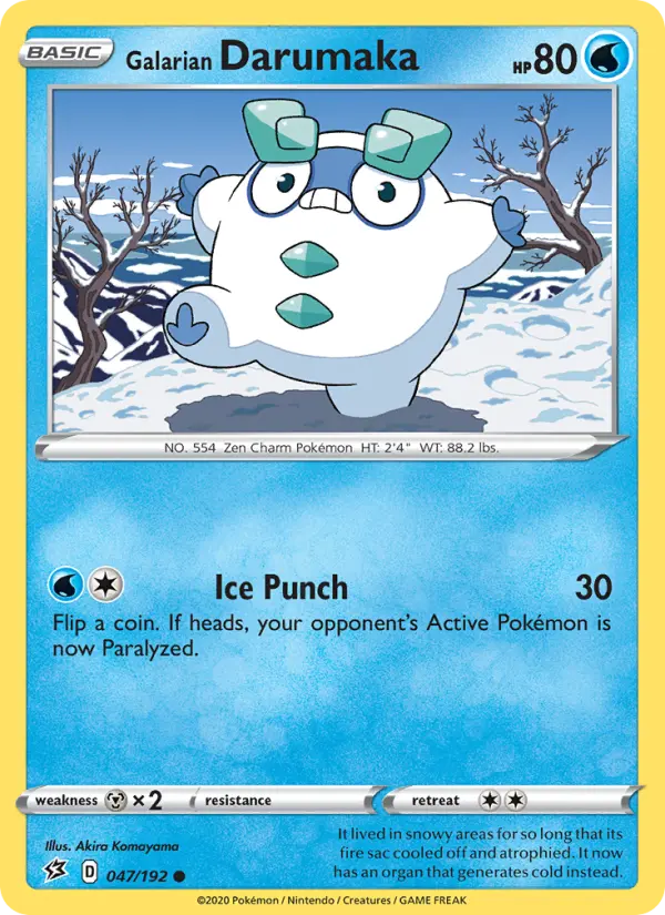 Galarian Darumaka 47 Rebel Clash Pokesingles