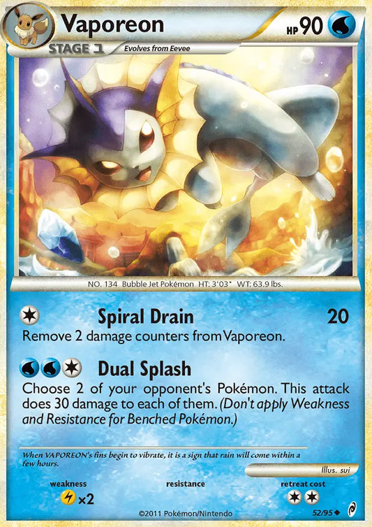 Vaporeon 52 Call of Legends Pokesingles