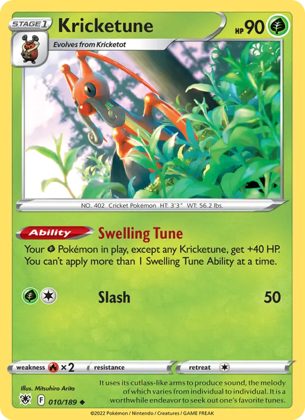 Kricketune 10 Astral Radiance Pokesingles