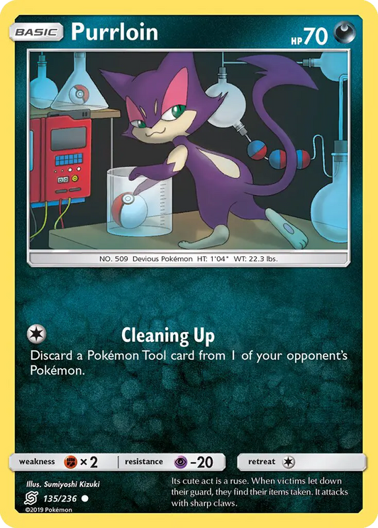 Purrloin 135 Unified Minds Pokesingles