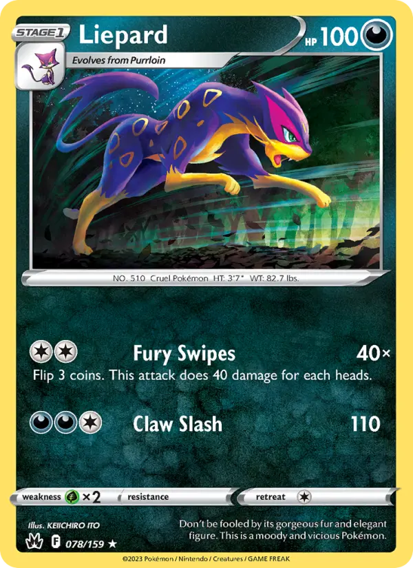 Liepard 78 Crown Zenith Pokesingles