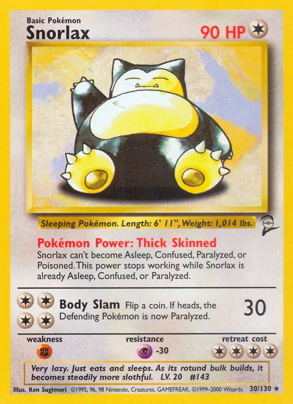Snorlax 30 Base Set 2 Pokesingles