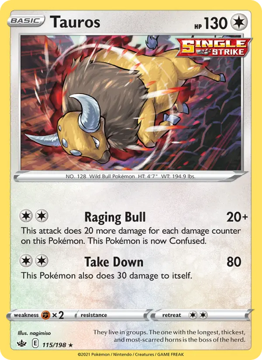 Tauros 115 Chilling Reign Pokesingles