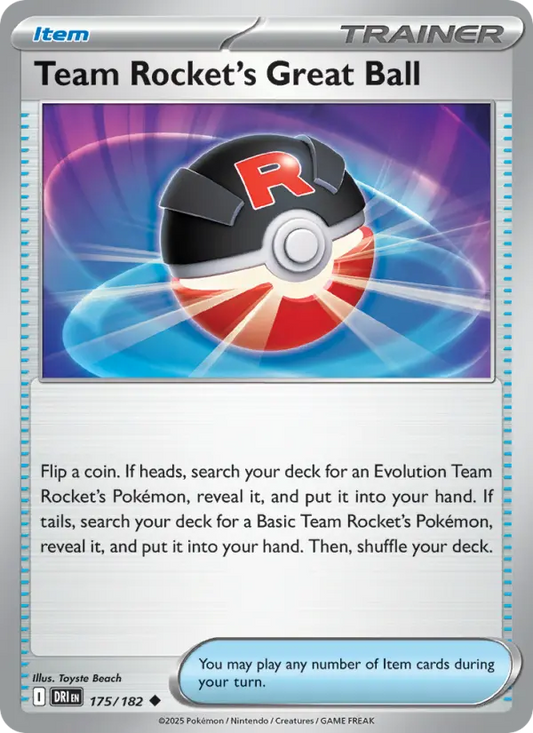 Team Rocket's Great Ball 175 Destined Rivals Pokesingles