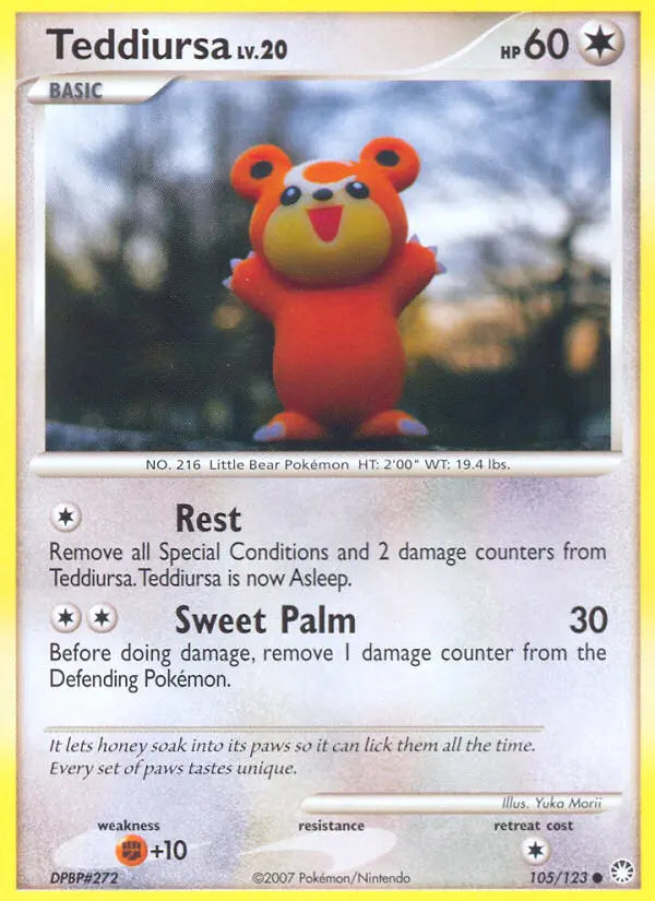 Teddiursa 105 Mysterious Treasures Pokesingles