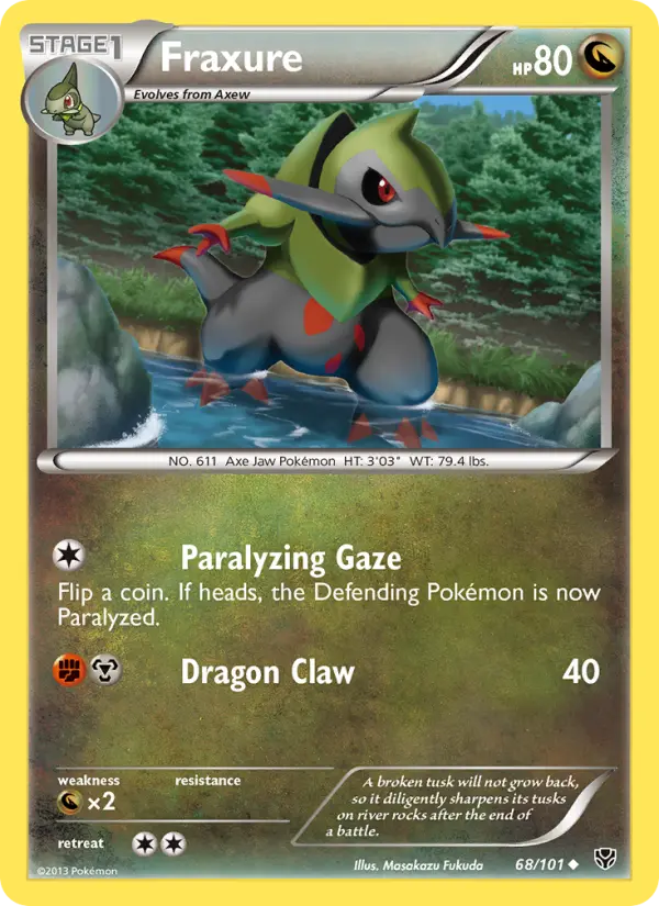 Fraxure 68 Plasma Blast Pokesingles