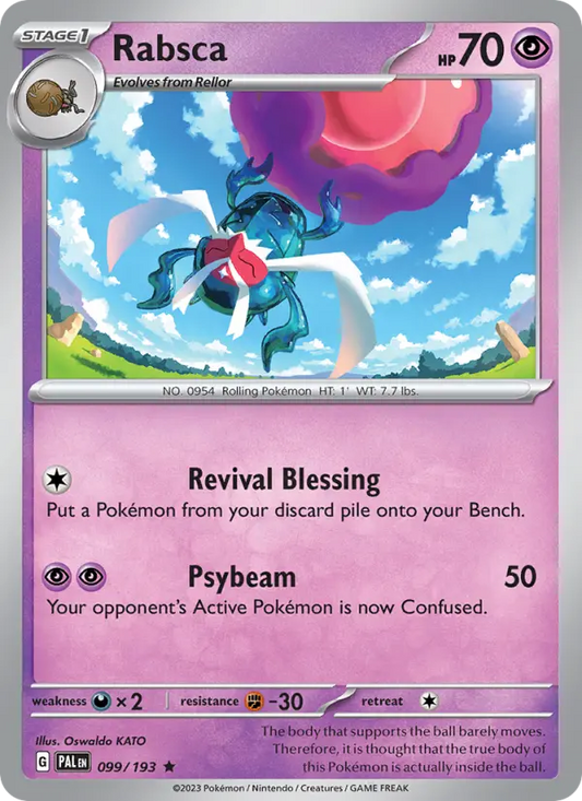 Rabsca 99 Paldea Evolved Pokesingles