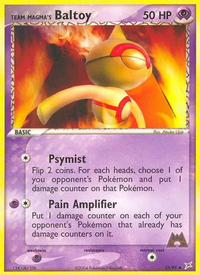 Team Magma's Baltoy 32 Team Magma vs Team Aqua Pokesingles