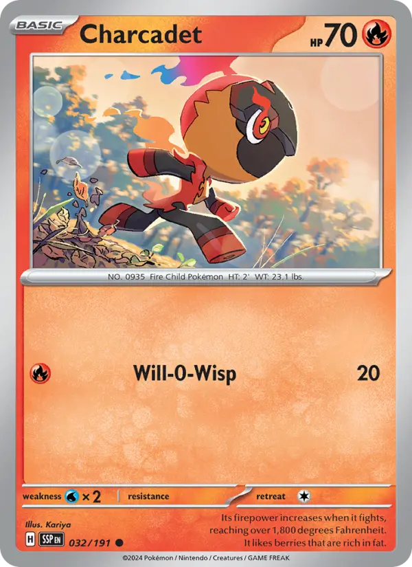 Charcadet 32 Surging Sparks Pokesingles