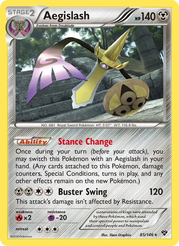 Aegislash 85 XY Pokesingles