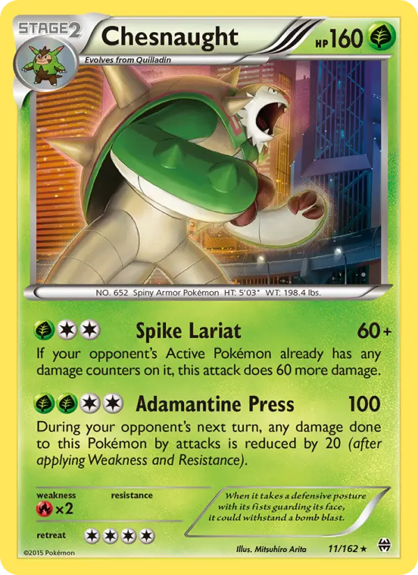 Chesnaught 11 BREAKthrough Pokesingles