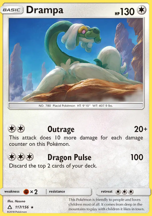 Drampa 117 Ultra Prism Pokesingles