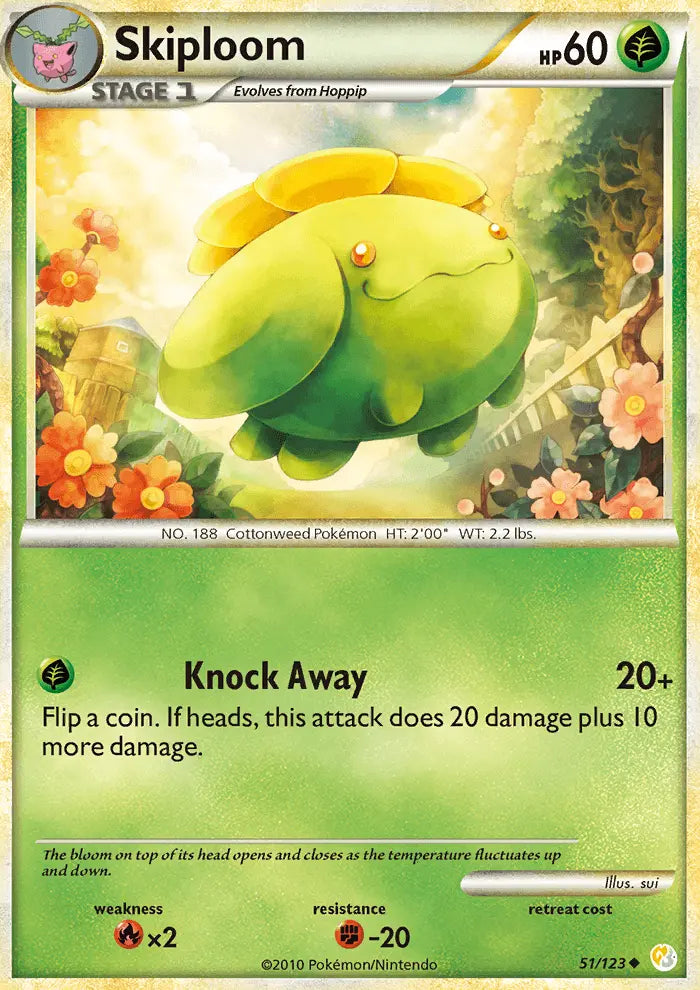 Skiploom 51 HeartGold SoulSilver Pokesingles