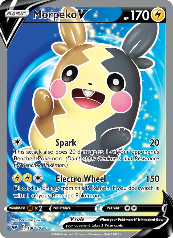 Morpeko V 190 Sword & Shield Pokesingles