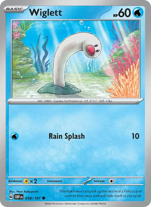 Wiglett 58 Obsidian Flames Pokesingles