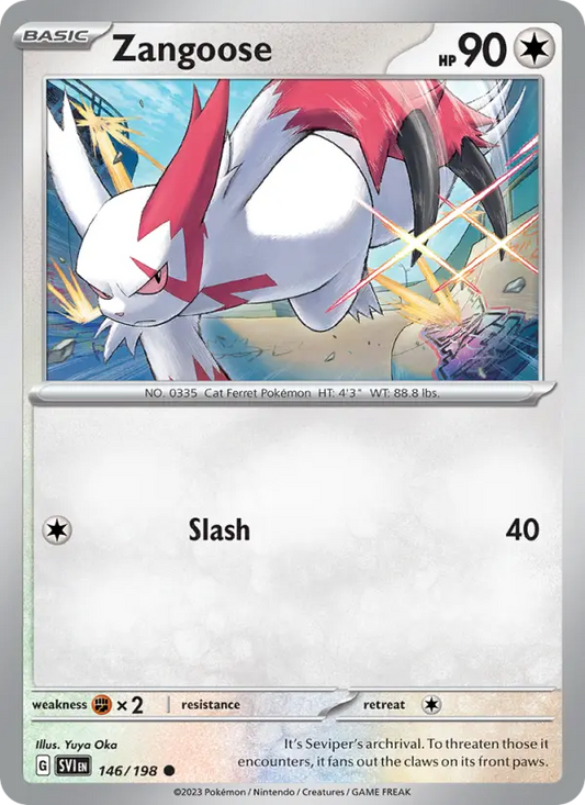 Zangoose 146 Scarlet & Violet Pokesingles