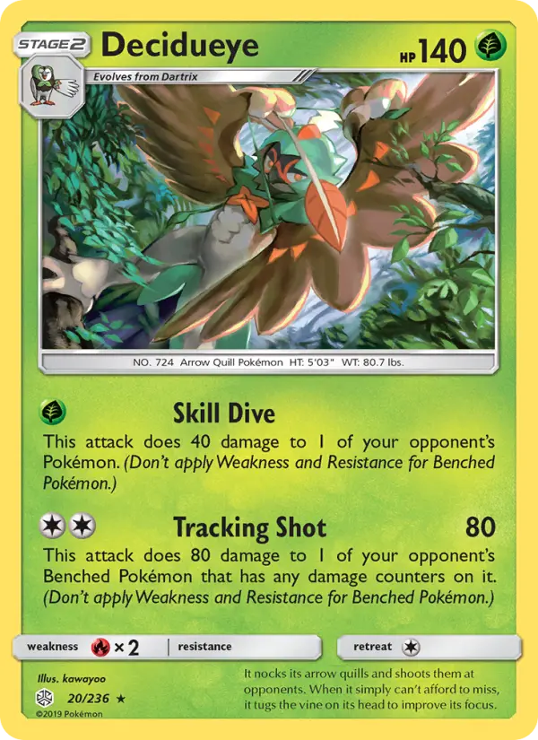 Decidueye 20 Cosmic Eclipse Pokesingles
