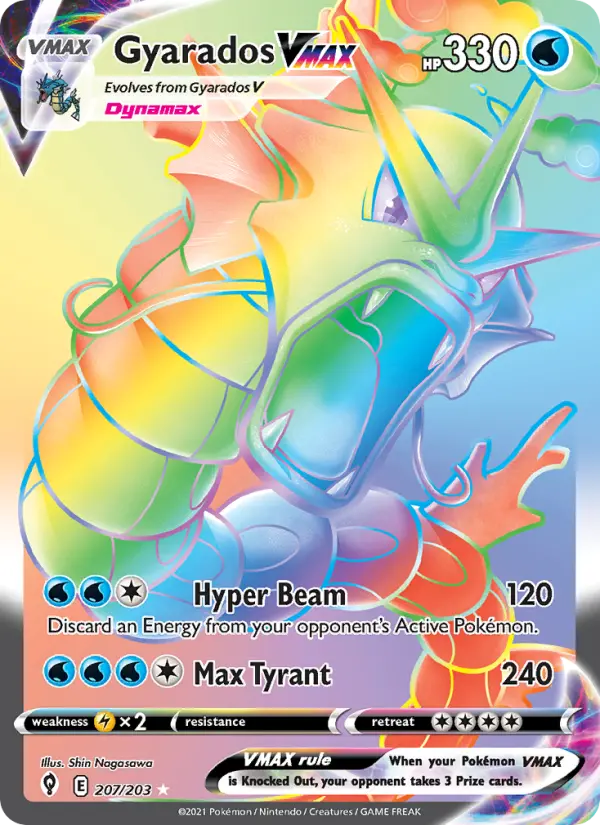 Gyarados VMAX 207 Evolving Skies Pokesingles