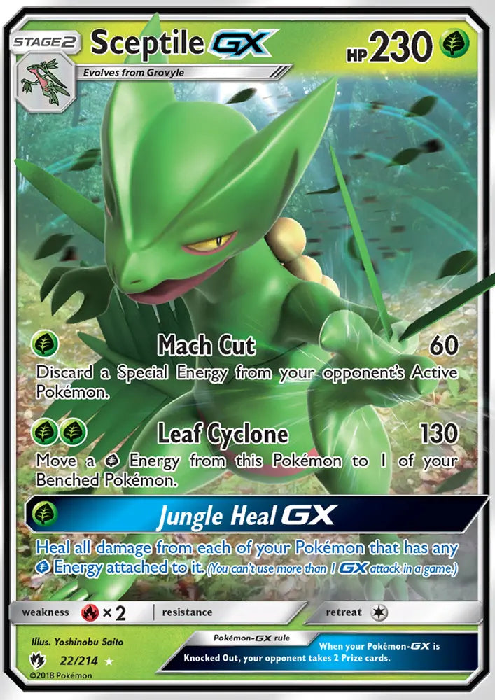 Sceptile GX 22 Lost Thunder Pokesingles