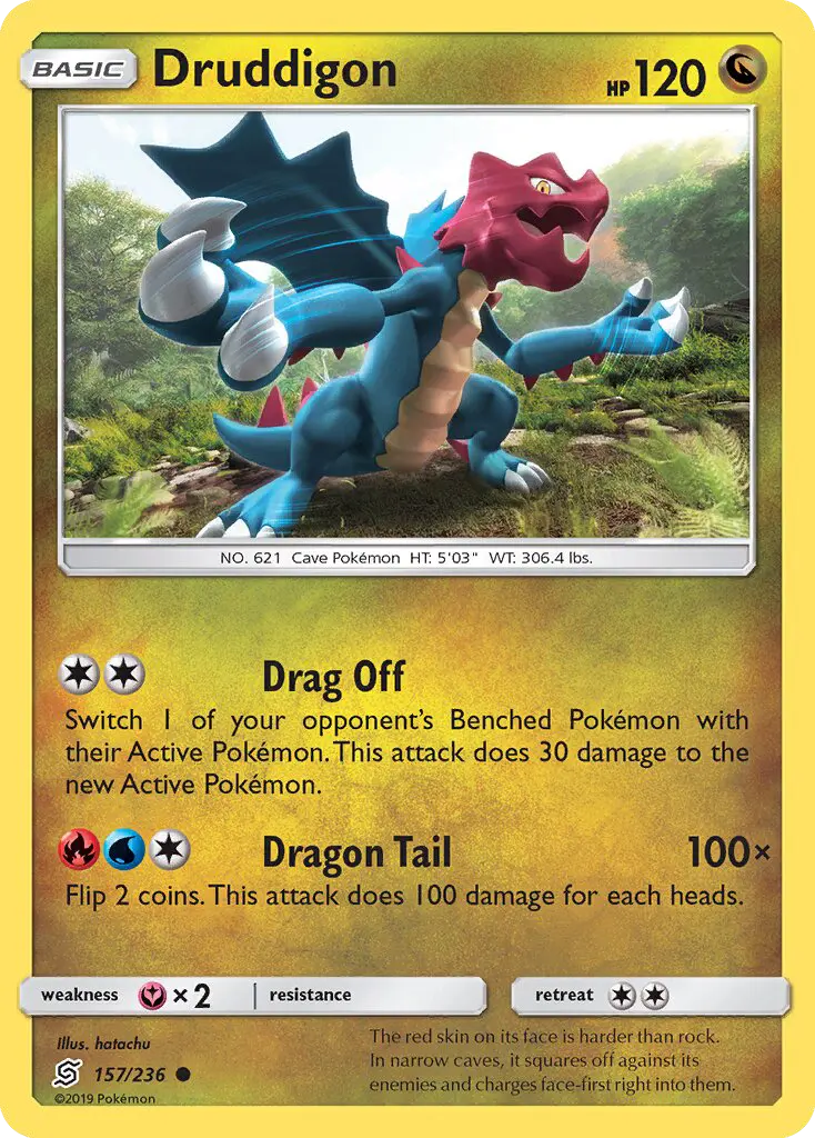 Druddigon 157 Unified Minds Pokesingles