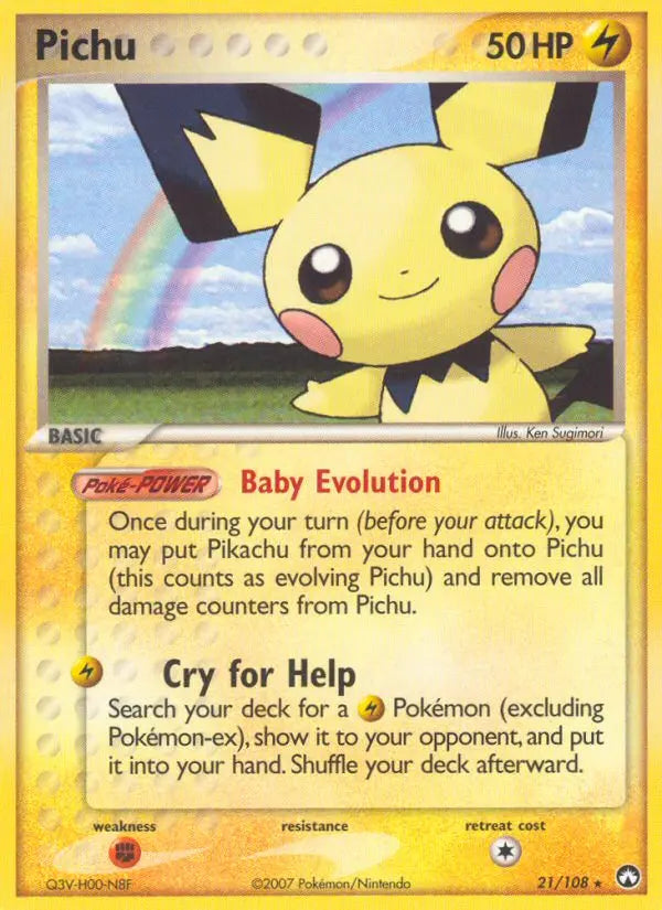 Pichu 21 Power Keepers Pokesingles