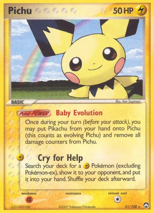 Pichu 21 Power Keepers Pokesingles