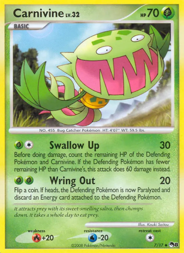 Carnivine 7 POP Series 8 Pokesingles
