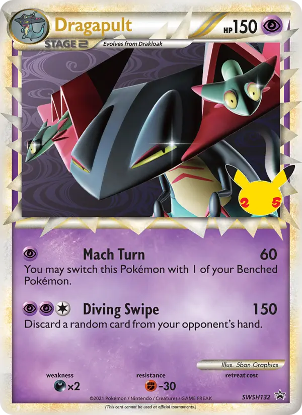 Dragapult SWSH132 SWSH Black Star Promos Pokesingles