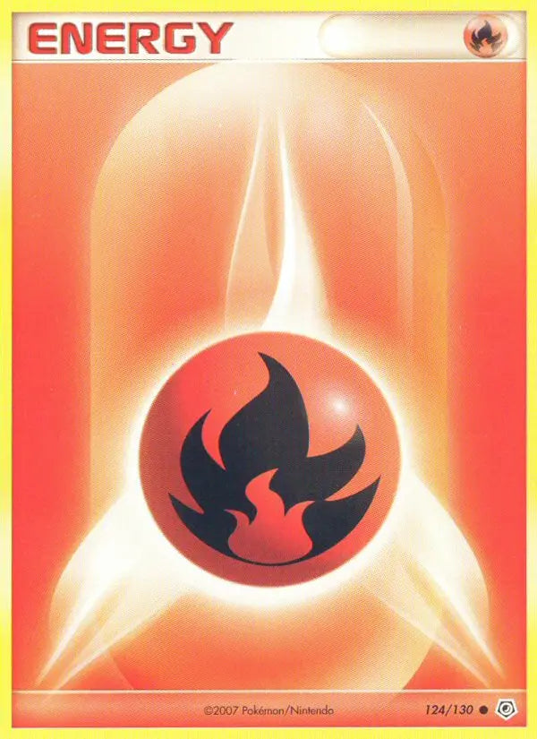 Fire Energy 124 Diamond & Pearl Pokesingles