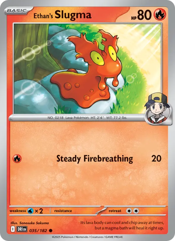 Ethan's Slugma 35 Destined Rivals Pokesingles