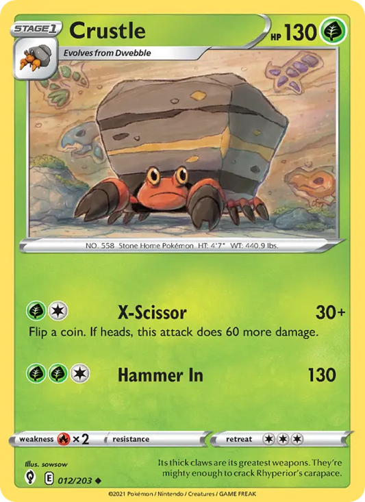 Crustle 12 Evolving Skies Pokesingles