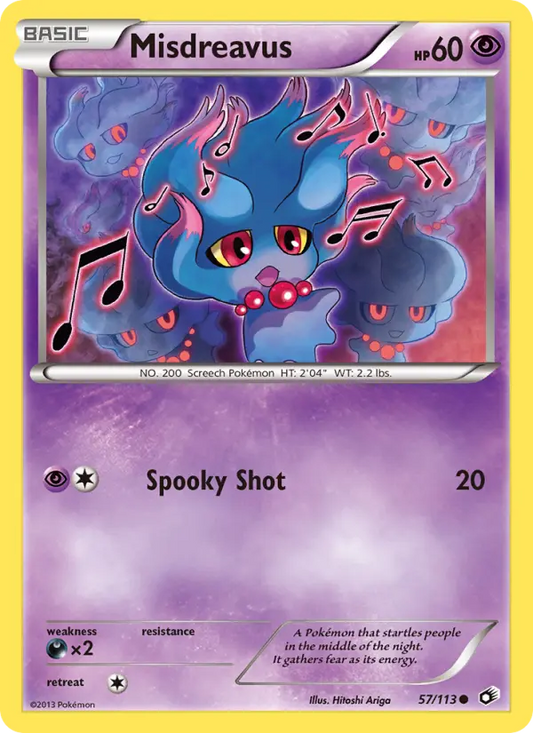 Misdreavus 57 Legendary Treasures Pokesingles