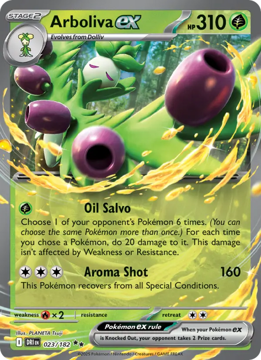 Arboliva ex 23 Destined Rivals Pokesingles