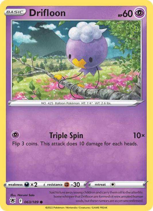 Drifloon 63 Astral Radiance Pokesingles